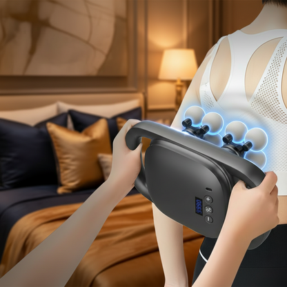 Masajeador eléctrico ergonómico SomniaDrop — fácil de usar en cualquier zona